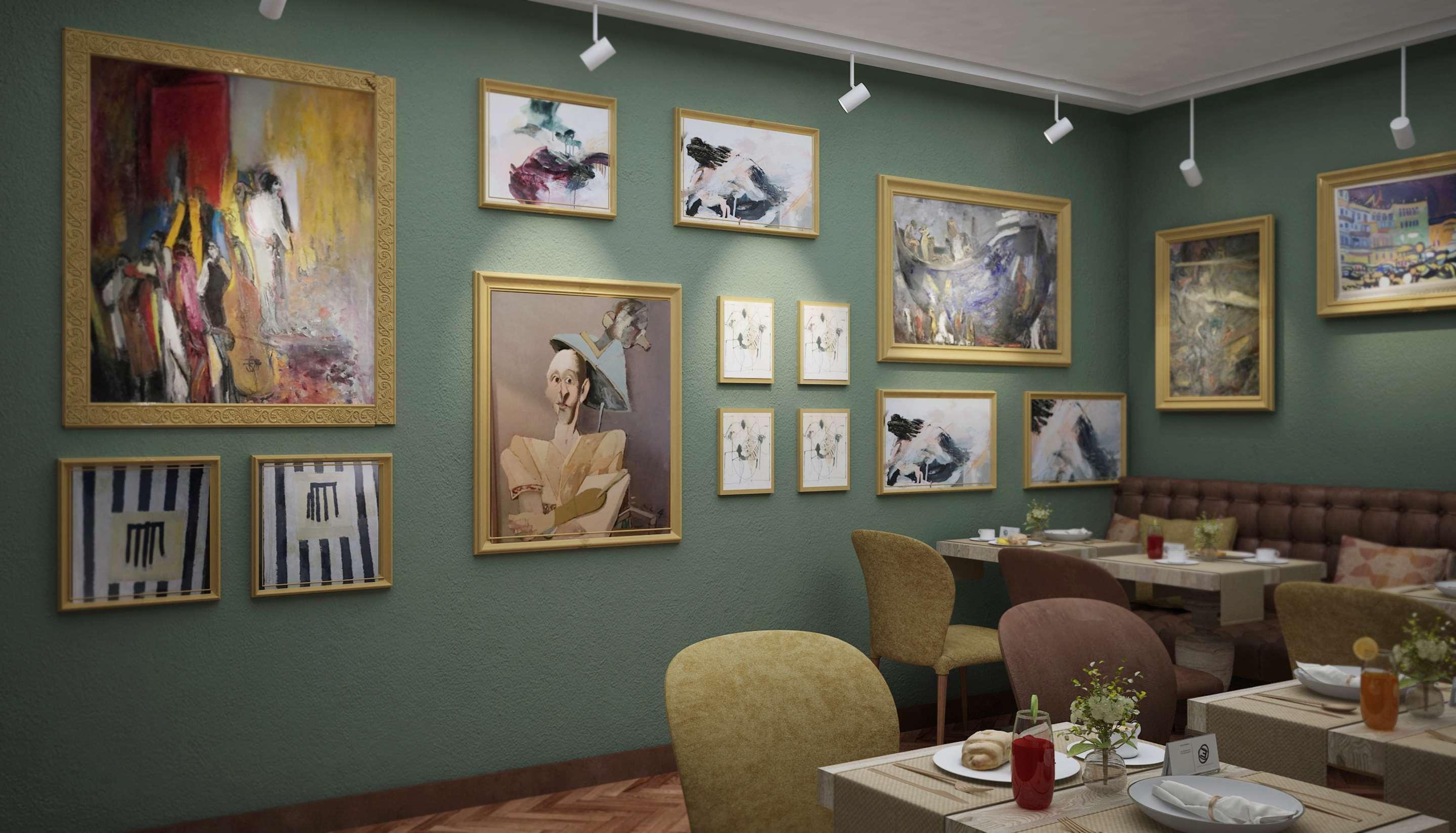 Gallery 37 Powered By Aston Plovdiv Exterior photo 3D rendering of a restaurant interior